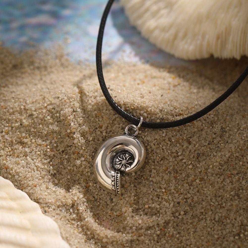 Nextth สร้อยคอ เปลือกหอย โลหะผสม เงิน ปลาดาว เครื่องประดับ อุปกรณ์เครื่องแต่งกาย สร้อยคอ จี้หอยสังข์ สีทอง - รูปที่ 6