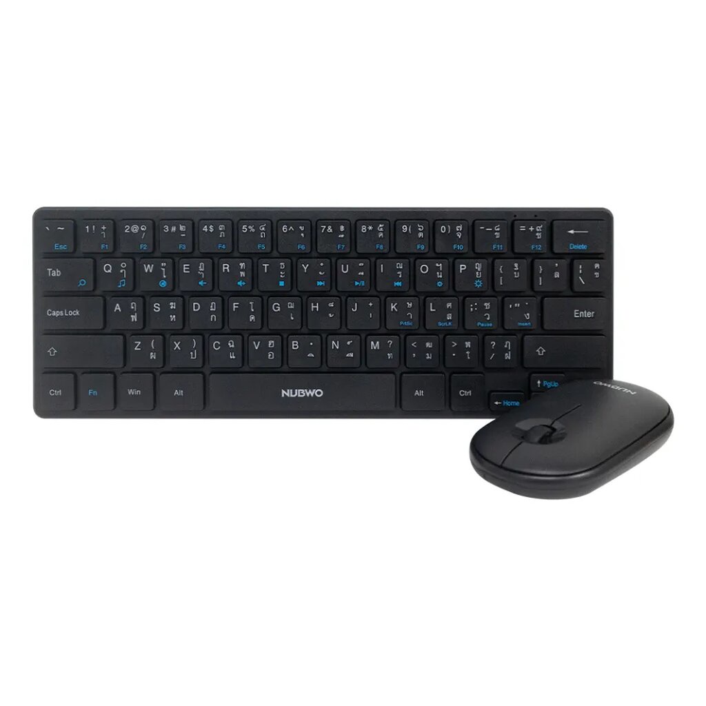NUBWO NKM-633 BLACK KEYBOARD+MOUSE WIRELESS
