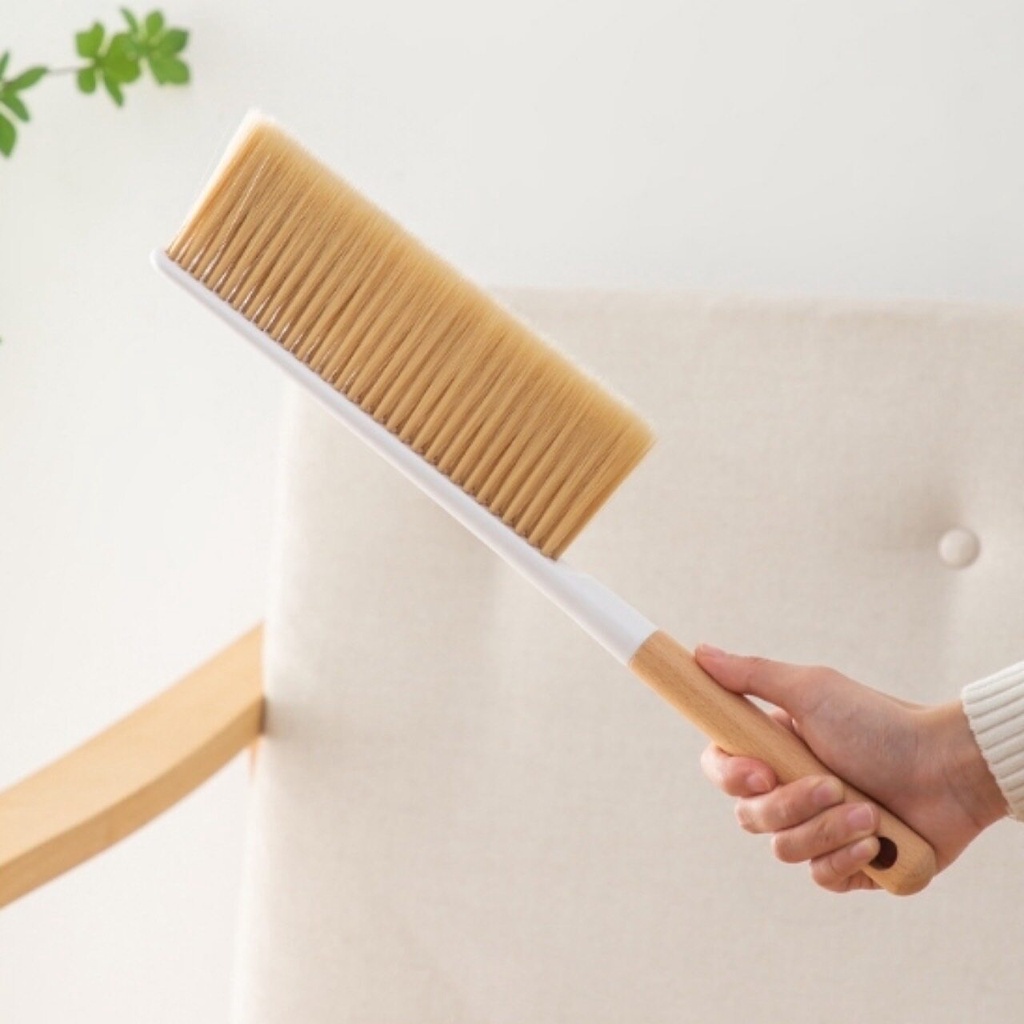 🆕 แปรงปัดฝุ่น ไม้ปัดฝุ่น ขนนุ่มแด้ง รุ่นอัพเกรดใหม่ ด้ามไม้ ใช้ทำความสะอาด ไม้ปัดฝุ่นรถยนต์ โซฟา ที่นอน  🆕 - รูปที่ 2