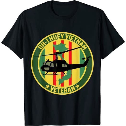 Mens Huey เฮลิคอปเตอร์เวียดนาม Veteran Us ทหาร Great เสื้อยืด Xs-3Xl