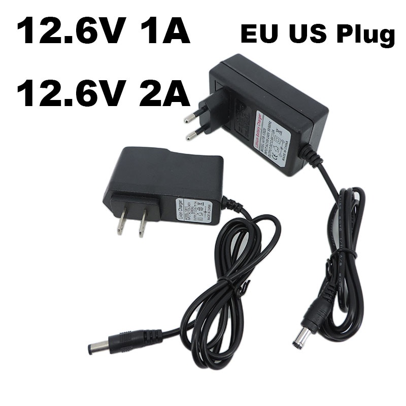 อะแดปเตอร์ชาร์จแบตเตอรี่ลิเธียม AC DC 12.6V 1A 2A 12 รูปที่ 2