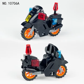 1 ชิ้น ตํารวจเมือง SWAT แร็ปเตอร์ รถจักรยานยนต์ โมเดล บล็อกตัวต่อ Diy MOC Brikcs ของเล่นเด็ก Gifs