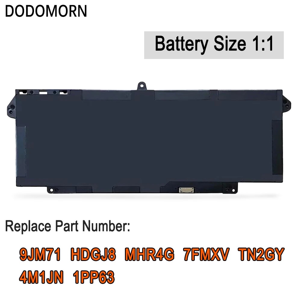 9JM71 HDGJ8 MHR4G แบตเตอรี่ For Dell Latitude 13 5320 14 7320 14 7420 14 7520 Series 7FMXV TN2GY 4M1