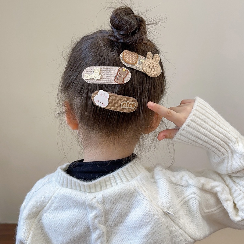 ชุดกิ๊บติดผม ลายการ์ตูนน่ารัก สีกาแฟ สําหรับเด็กผู้หญิง 2-4 ชิ้น - รูปที่ 6