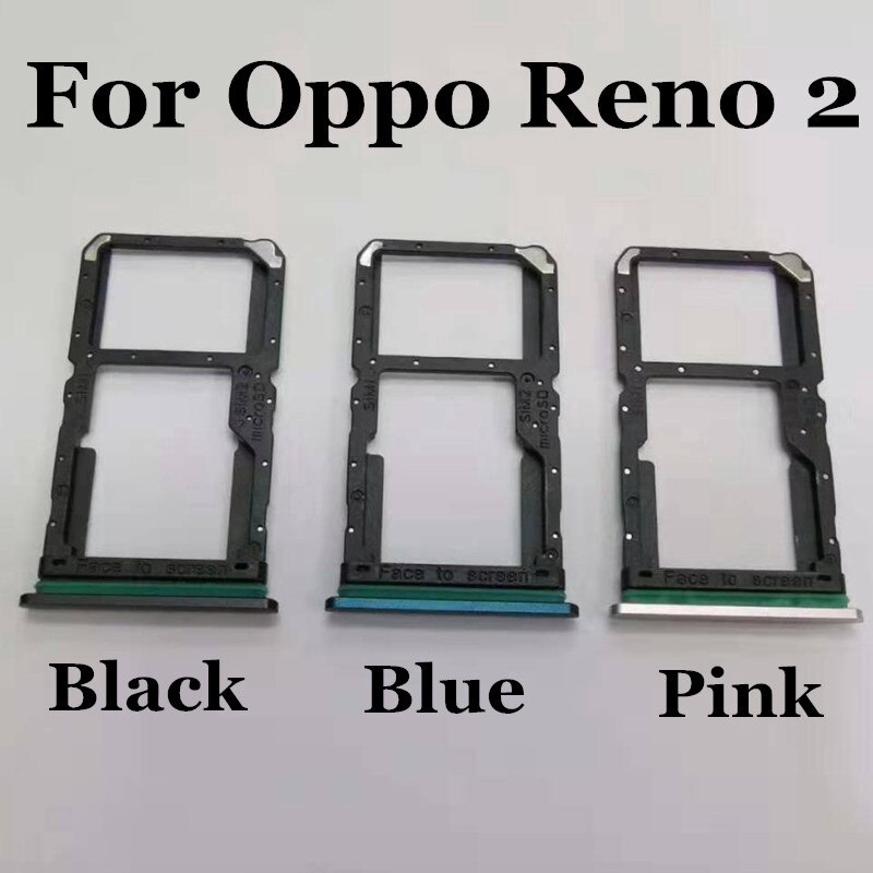 ถาดซิมการ์ดสําหรับoppo Reno 2 / Reno 2Fผู้ถือซิมการ์ดReno2 ซ่อมโทรศัพท์อะไหล่