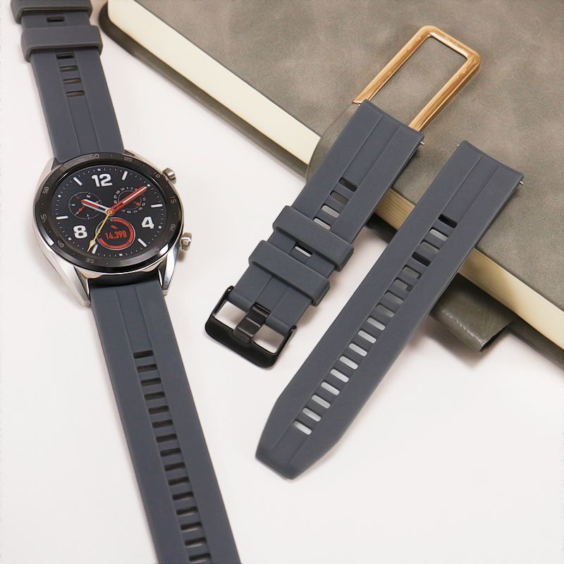 สายนาฬิกา redmi watch5 Xiaomi  s1 s1pro s1active s2 s3 s4ชิลิโคนล็อคดำwatch color 2 Haylouสาย22mm
