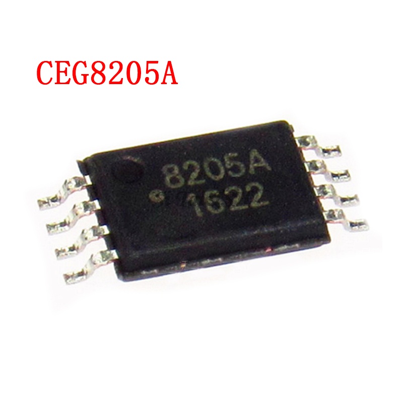 10PCS 8205A TSSOP8 CEG8205A TSSOP FS8205A STN8205A 8205 TSSOP-8 MSOP-8 SMD ใหม่และต้นฉบับ IC Chipset