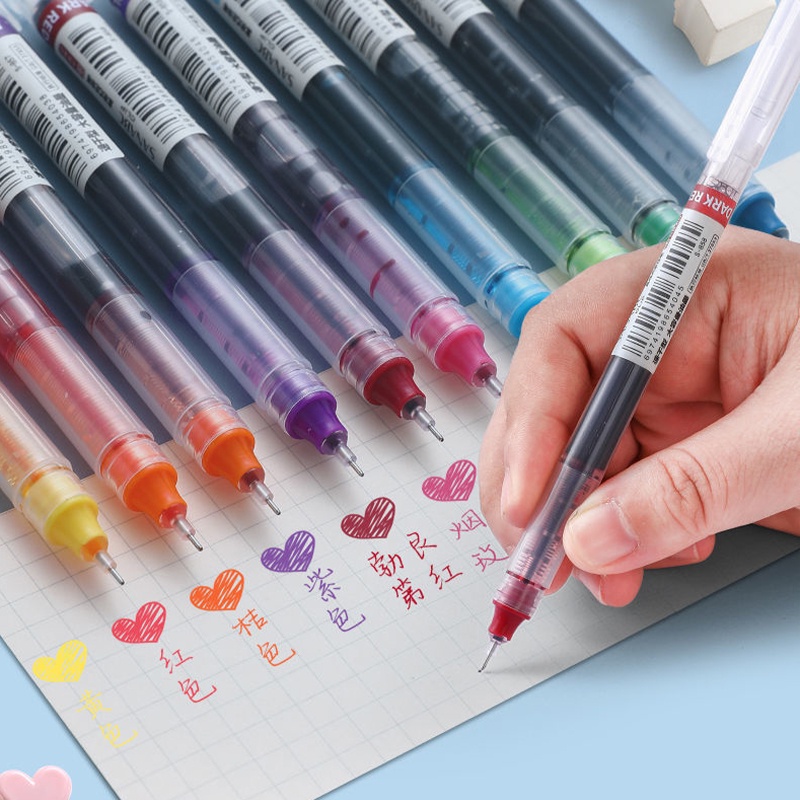 ชุดปากกาหมึกเจล ความจุขนาดใหญ่ 0.5 มม. 12 สี สําหรับนักเรียน DIY