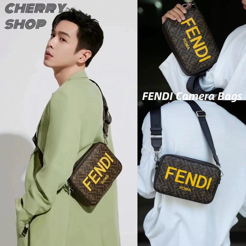เฟนดิ FENDI Camera Bagsกระเป๋ากล้องผู้ชาย กระเป๋าสะพาย/ แบรนด์ใหม่และเป็นของแท้