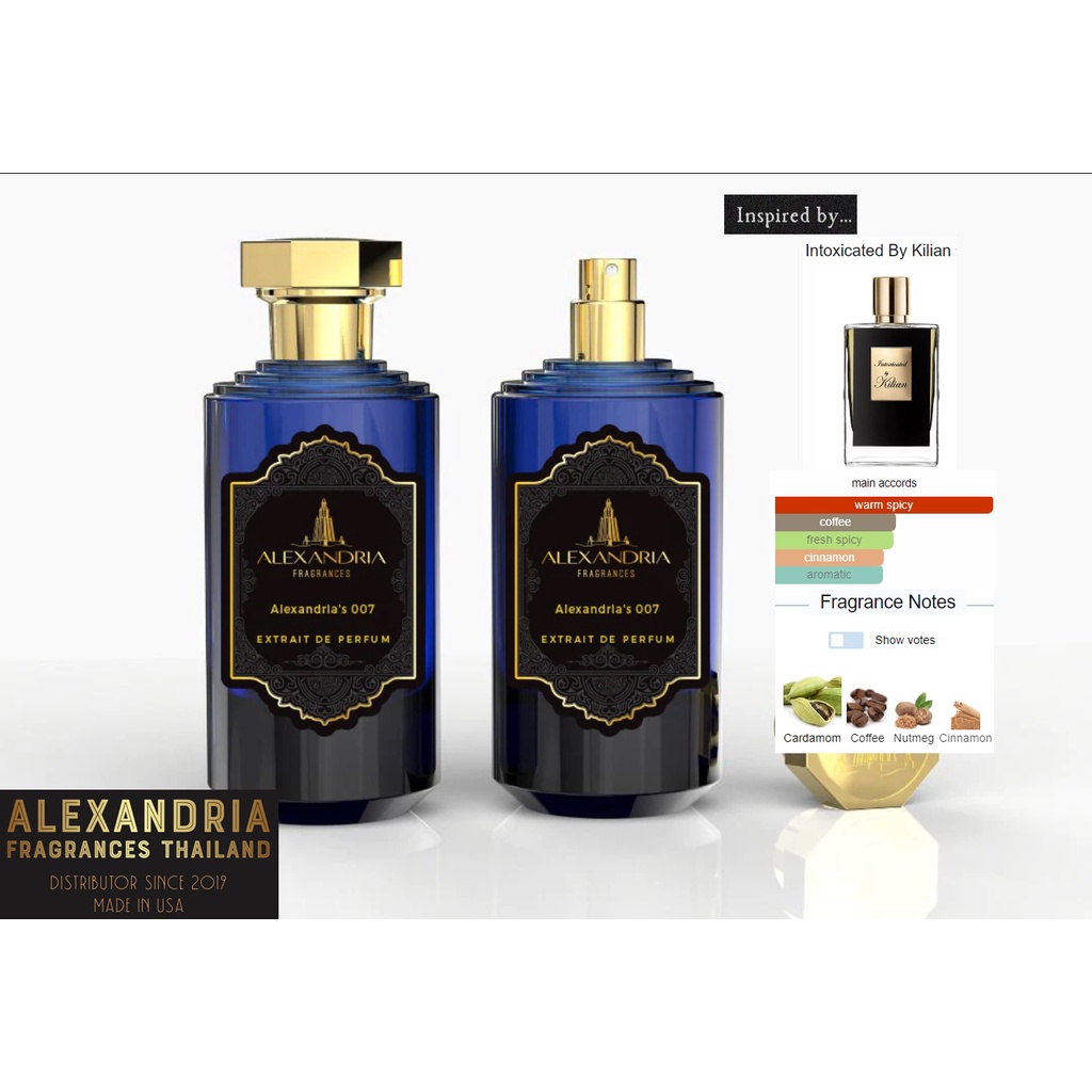 Alexandria Fragrances: Alexandria 007 (By Kilian Intoxicated)30/55 นํ้าหอมขวดใหม่แท้