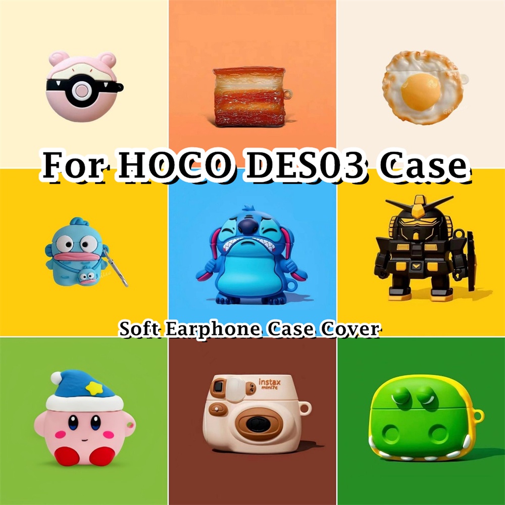 【พร้อมส่ง】เคสหูฟัง ซิลิโคนนิ่ม ลายการ์ตูนอนิเมะ HOCO DES03 NO.2