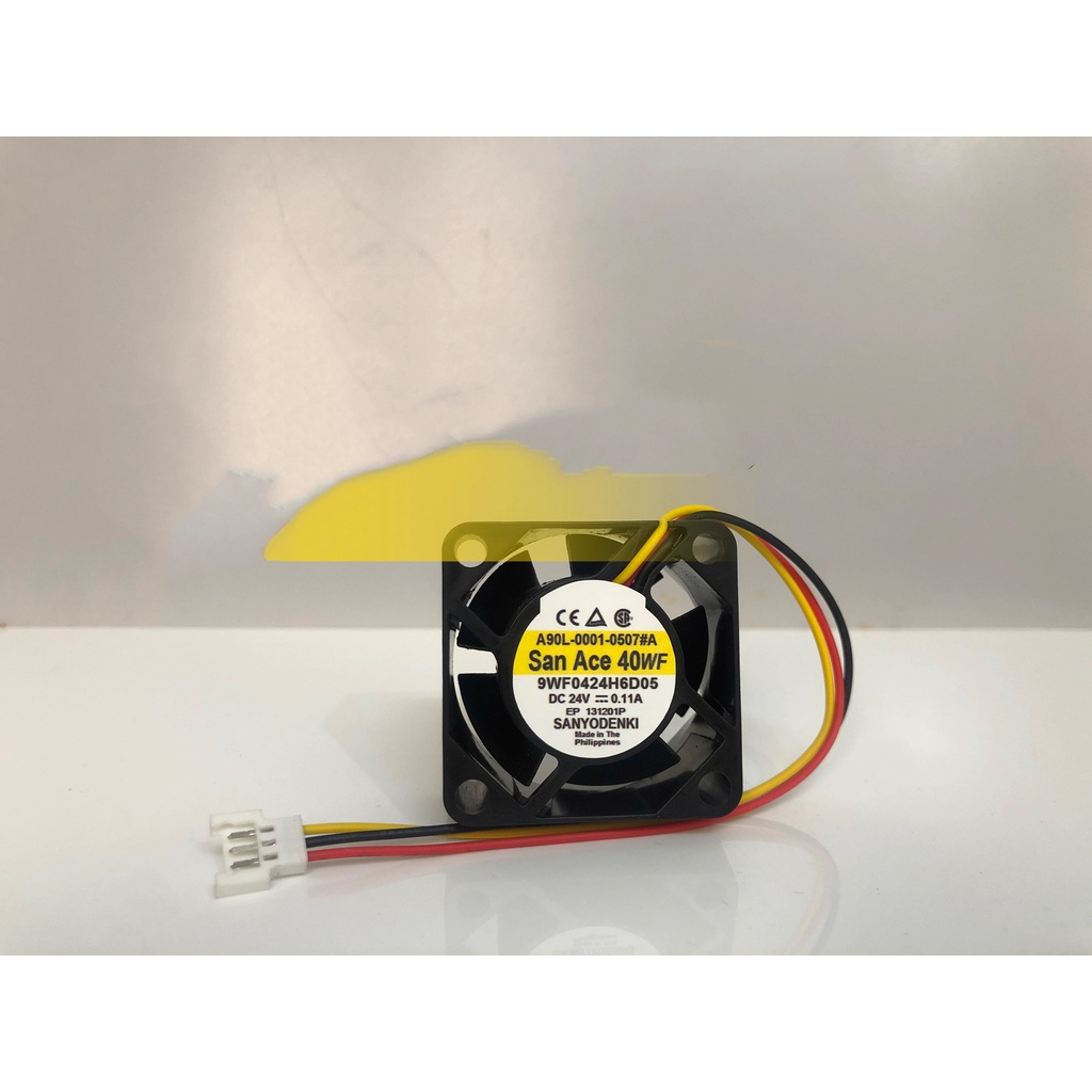 ซันโย A90L-0001-0507#A 9WF0424H6D05 24V 0.11A พัดลมอินเวอร์เตอร์