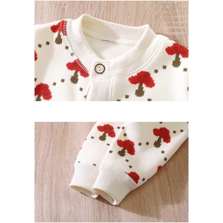 Fast Shipping 80-140 ซม.เด็กขนแกะซับ All-Match ถักเสื้อสเวตเตอร์ถักชายหญิง Warm หนาด้านนอกสวมใส่เหงื่อ