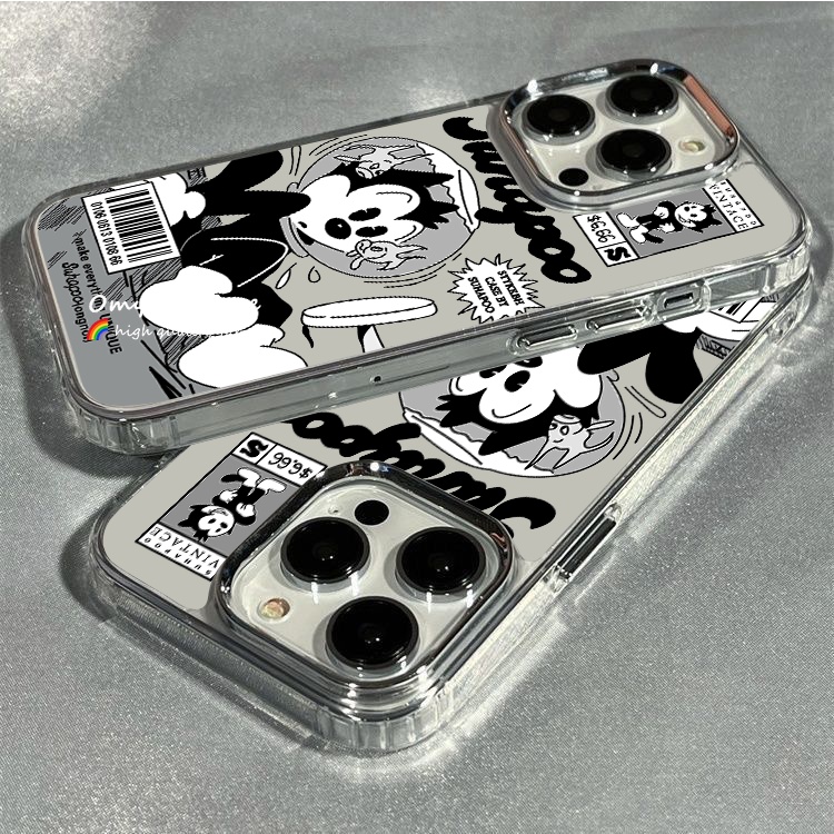 เคสซิลิโคนนิ่ม แบบใส ลายการ์ตูน กันตก สําหรับ iPhone 15 14 13 12 11 Pro Max XR 8 7 Plus SE 2020 X XS Max
