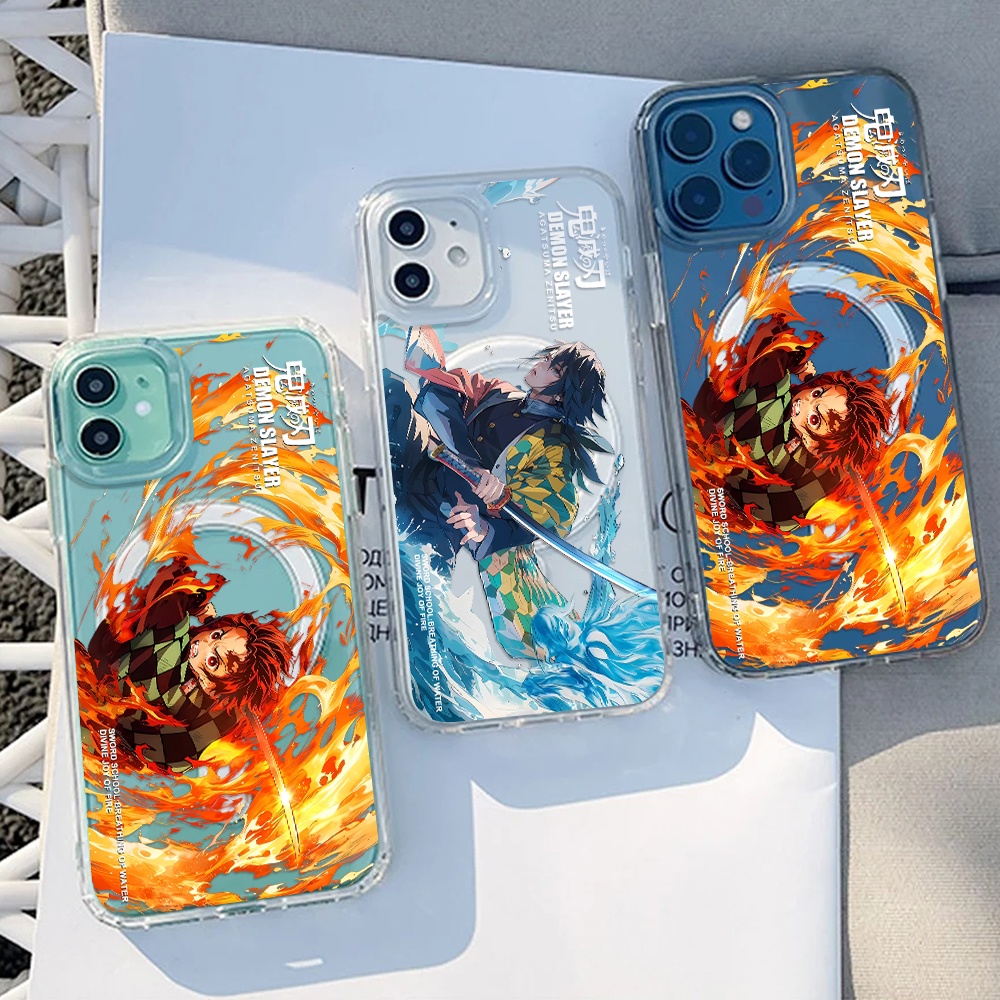 เคสโทรศัพท์มือถือ แม่เหล็ก กันกระแทก ลายการ์ตูนนารูโตะ Demon Slayer drew Bape One Piece Uzumaki Spider-Man Melody สําหรับ iphone 15 14 11 13 12 X XS Pro Max xr Mini xr 7 8 6 plus