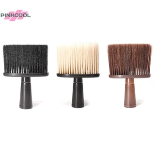 PINKCOOL แปรงปัดฝุ่นใบหน้าคอนุ่มตัดผมแปรงทําความสะอาดเคราร้อน