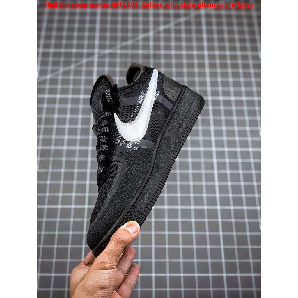 Off white Nike Air Force 1 low black 2.0 shose