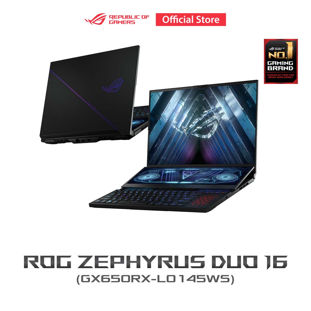 ✅✅  ASUS ROG Zephyrus Duo 16 (GX650RX-LO145WS) Gaming Notebook 16" WXGA R9-6900HX RTX 3080 Ti RAM32GB SSD2TB W11