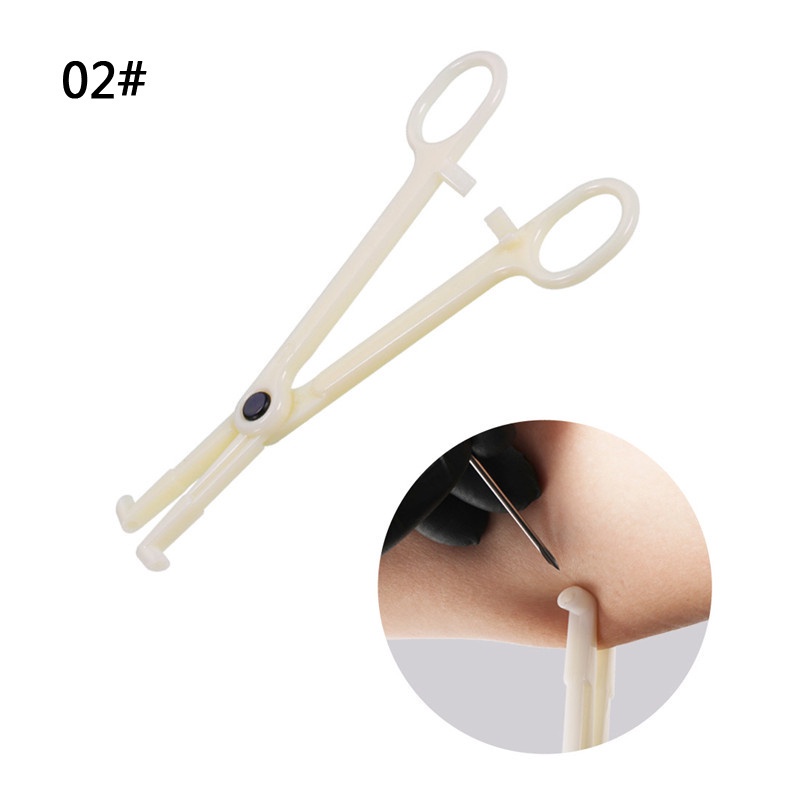 1 ชิ้น ใช้แล้วทิ้ง ฆ่าเชื้อ ช่อง กลม สะดือ คีม สามเหลี่ยม เปิด คีม หู จมูก เครื่องมือเจาะ สัก เจาะ ซัพพลาย - รูปที่ 7