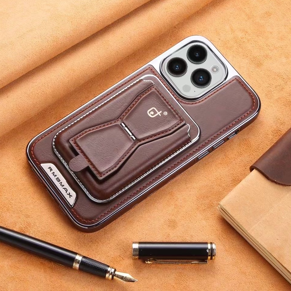 หรูหราที่ถอดออกได้กระเป๋าบัตรซองหนังสําหรับ ไอโฟน 15 มือโปร สูงสุด 16 บวก 14 13 12 มือโปร ขาตั้งแม่เหล็กกระเป๋าสตางค์ฝาหลัง