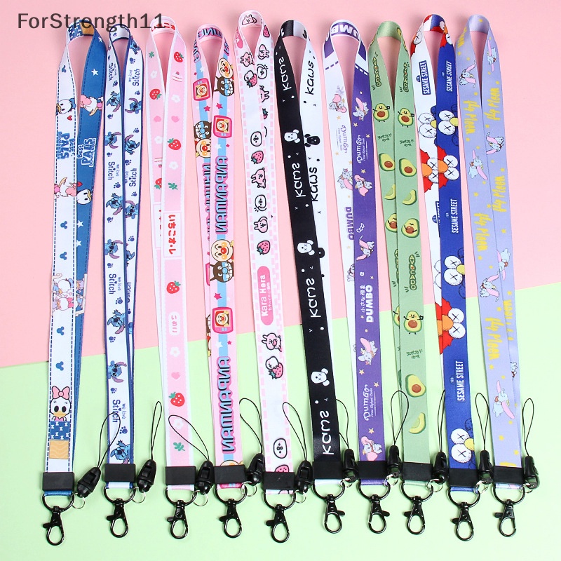 Fo สายคล้องคอ ลายการ์ตูน กันหาย สําหรับบัตรทํางาน ป้ายใบรับรอง TH