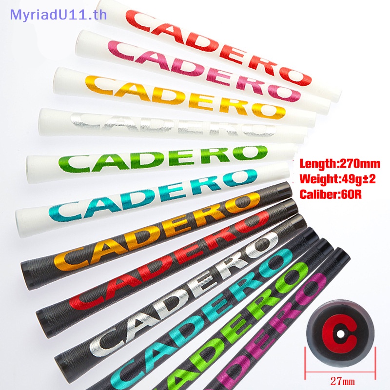Myriadu CADERO 2X2PENTAGON ด้ามจับไม้กอล์ฟ แบบใส 12 สี