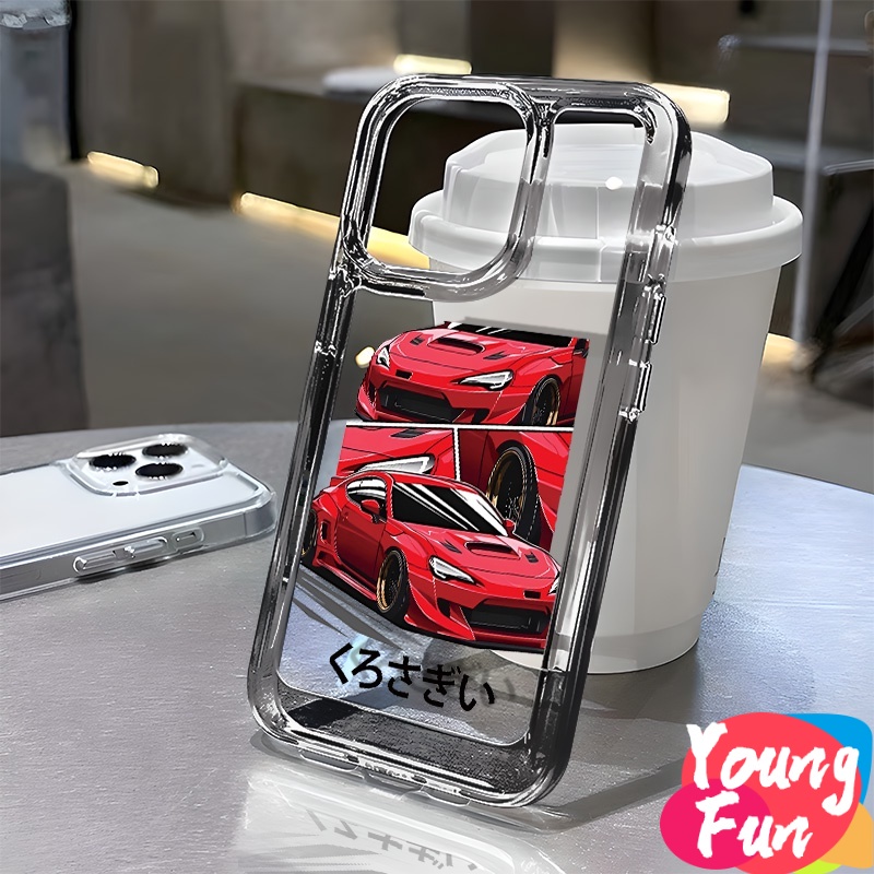 รถหรู รถสปอร์ต เคส iPhone เคสโทรศัพท์มือถือแบบนิ่ม TPU ใส สําหรับ IPhone 14 13 12 11 Pro Max8 7 Plus X XR XS 6 6S Se 2020
