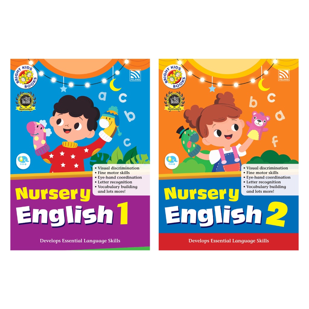 N2N Education หนังสือแบบฝึกหัดเตรียมอนุบาล Bright Kids > Nursery English 1-2