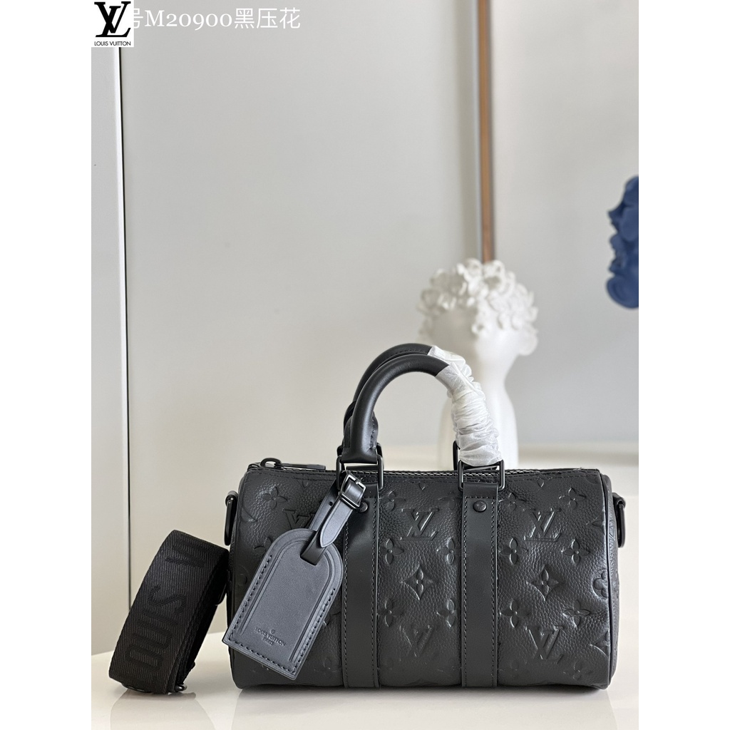 หลุยส์วิตตอง Louis Vuitton กระเป๋าถือ lv 0 💰 [หนังวัวด้านบน] [m20900 สีดำลายนูน] มินิรุ่น keepallbags กระเป๋าสะพาย trs6
