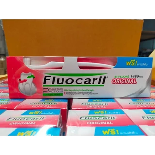 Fluocaril Ortho 123 ฟลูโอคารีล น้ำยาบ้วนปาก 500มล.ยาสีฟัน 100กรัม และ ยาสีฟันออริจินัล แถมแปรง 200g