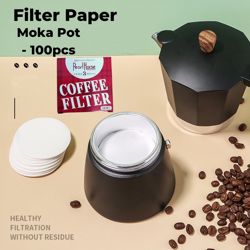 - กระดาษกรองกาแฟ Moka Pot ขนาด 56 มม. 60 มม. 68 มม.