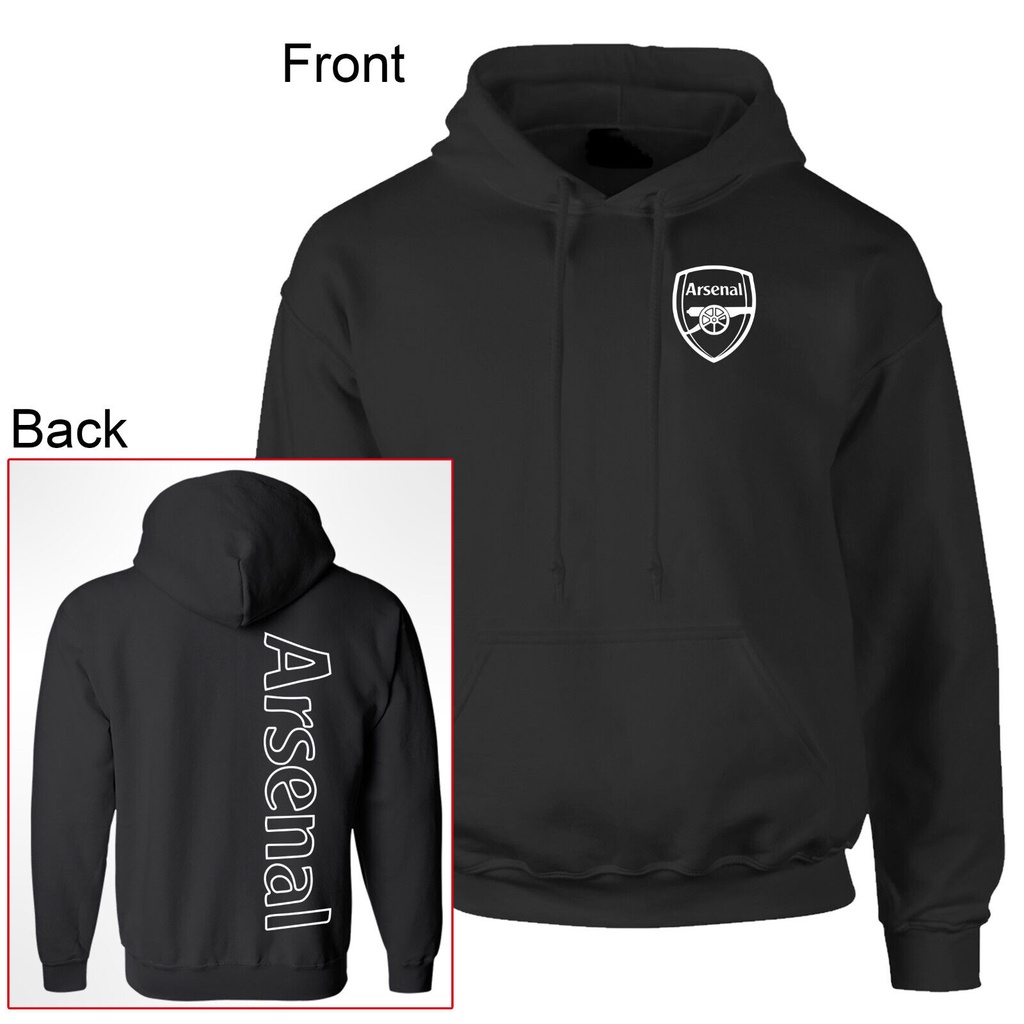 Arsenal Fc Premier League London Champions League เสื้อกันหนาว มีฮู้ด สีดํา