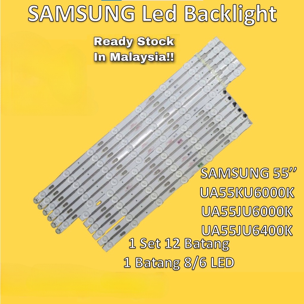 UA55KU6000K /UA55JU6000K /UA55JU6400K SAMSUNG 55" LED TV BACKLIGHT UA55KU6000K /UA55JU6000K /UA55JU6