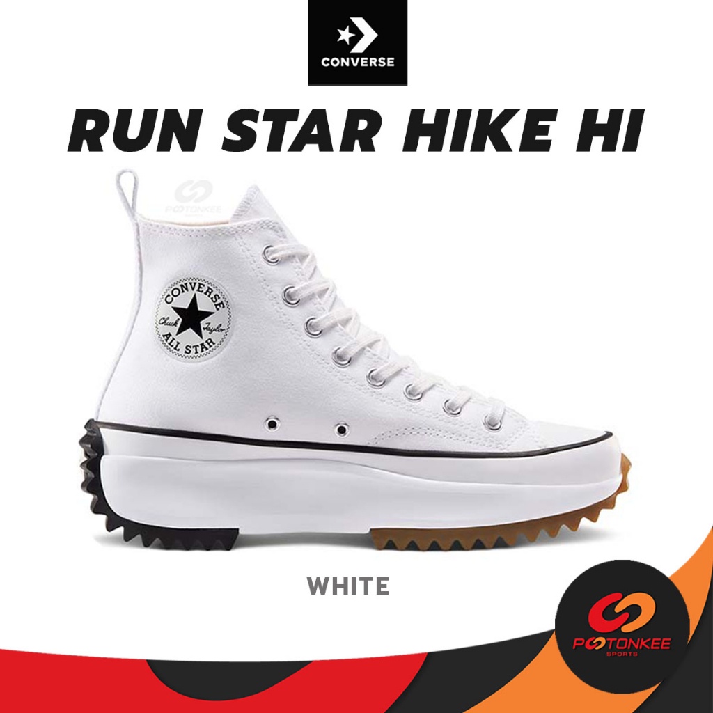 (แท้100%) CONVERSE RUN STAR HIKE HI ผ้าใบ คอนเวิร์ส หุ้มข้อ รองเท้า Hot sales