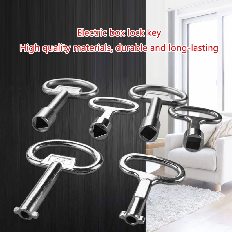 SUIT อเนกประสงค์สามเหลี่ยม Slotted Key Utility Key เหมาะสําหรับ Home Office Shop ใช้