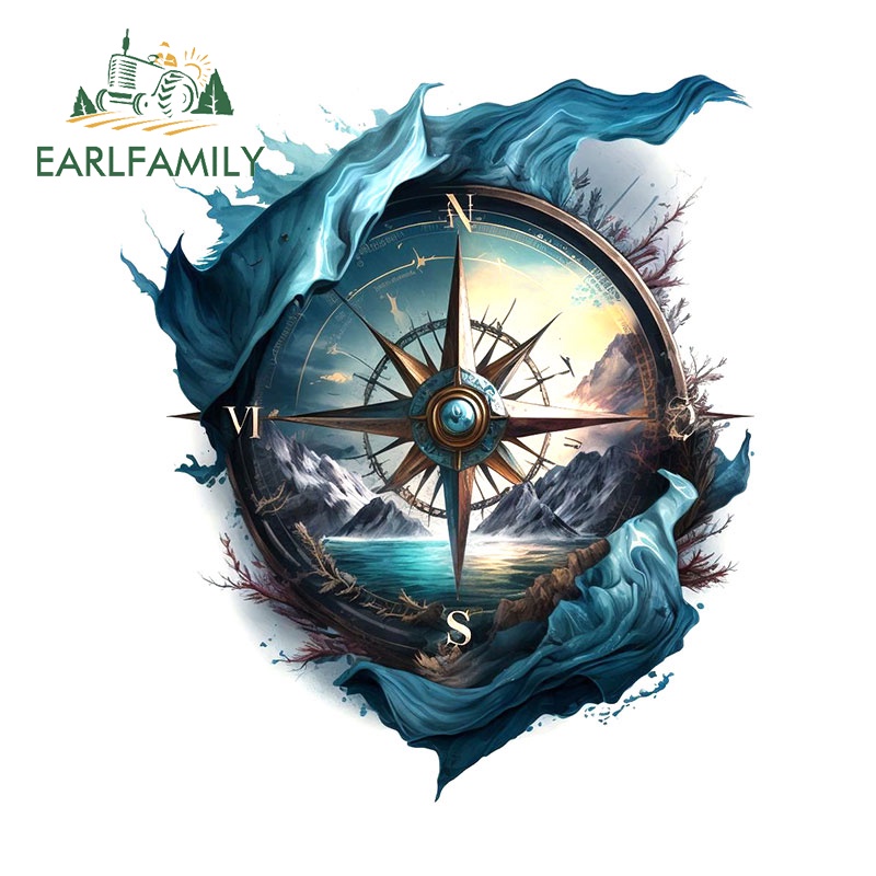 Earlfamily สติกเกอร์ไวนิล JDM กันน้ํา กันรอยขีดข่วน 13 ซม. สําหรับติดตกแต่งรถยนต์ รถจักรยานยนต์