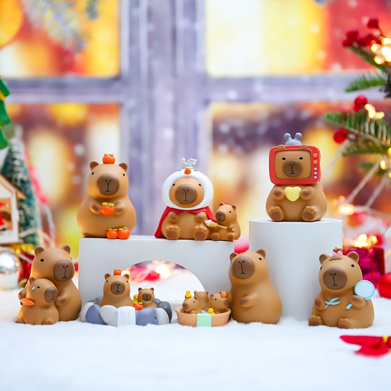 ตุ๊กตาการ์ตูน Kapibara Capybara Mystery Mystery Mystery Box เหมาะกับของขวัญ ของเล่นสําหรับเด็กนักเรียน