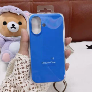Case For 16 Pro Max กำมะหยี่ เนื้อซิลิโคน สีพื้น สำหรับ รุ่น ไอโฟน iPhone 16 16Pro 16Promax 16Plus 15Pro 15Promax 024