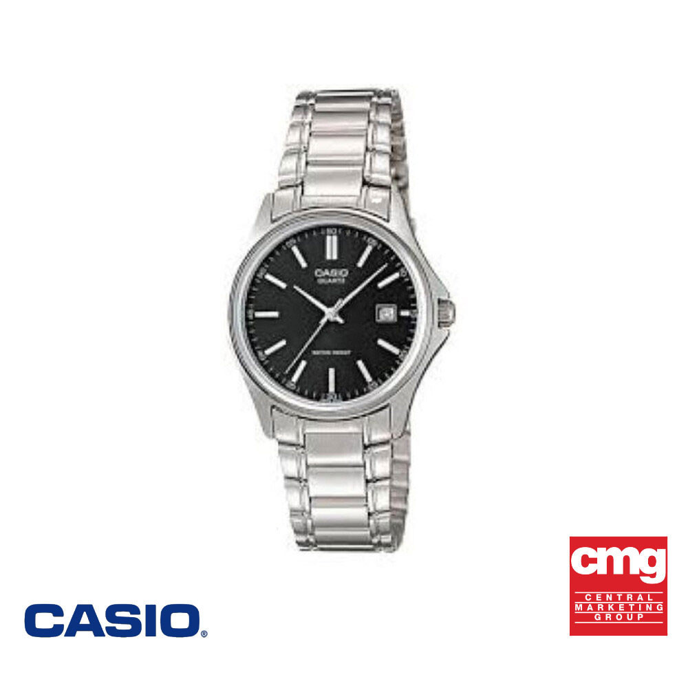 CASIO นาฬิกาข้อมือ CASIO รุ่น LTP-1183A-1ADF วัสดุสเตนเลสสตีล สีดำ