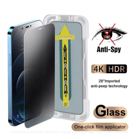 ฟิล์มกระจก เต็มจอ กันมองกันเสือก For iPhone 11 13 16 Pro Max 17 Case iPhone 13 14 15 Pro Max 12 XR 6 7 8 Plus XSMax