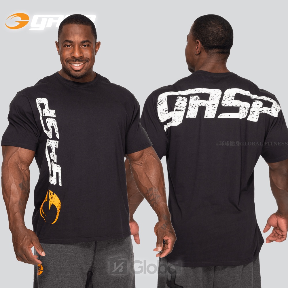 เสื้อยืดแขนสั้น ผ้าฝ้ายแท้ ทรงหลวม พิมพ์ลายตัวอักษร GASP Original Generation ขนาดใหญ่ สวมใส่สบาย สําหรับผู้ชาย