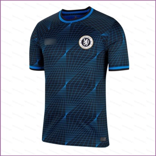 เสื้อกีฬาแขนสั้น ลายทีมชาติฟุตบอล Chelsea Away Ani 2023-24 พลัสไซซ์