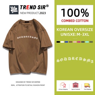 TrendSir⚡พร้อมส่ง⚡เสื้อยืด oversize👏102%cotton โอเวอร์ไซส์ มีของพร้อมส่ง🎶เสื้อผ้าสาวอวบอ้วน ขนาดใหญ่สินค้าคุณภาพดีออกแบบตามแฟชั่ เสื้อยืดผู้หญิงผ้าคอตตอน✔สำหรับชายและหญิง