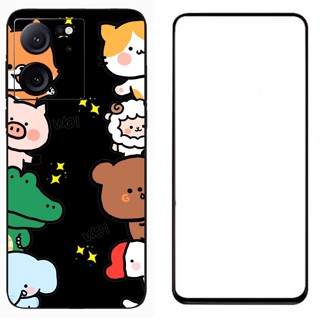 Xiaomi Redmi K60 Ultra เคสแฟชั่น ลายนุ่ม TPU ซิลิโคน ด้านหลัง พร้อมฟิล์มกระจกนิรภัย