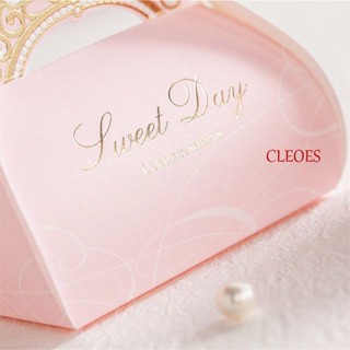 Cleoes ถุงขนม รูปมงกุฎ อุปกรณ์เสริม สําหรับตกแต่งปาร์ตี้