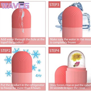 wave Ice Roller Ice Facial Massage Silicone Ice Cream Helps To Massage The Face, Tighten Pores.