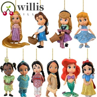 Willis จี้ตุ๊กตาฟิกเกอร์ การ์ตูนเจ้าหญิงน้อย Navidad Jasmine ของขวัญคริสต์มาส สําหรับแขวนตกแต่งบ้าน รถยนต์