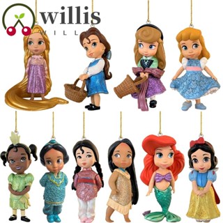 Willis จี้ตุ๊กตาฟิกเกอร์ การ์ตูนเจ้าหญิงน้อย Navidad Jasmine ของขวัญคริสต์มาส สําหรับแขวนตกแต่งบ้าน รถยนต์