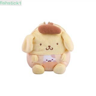 Fishstick1 กระเป๋าสตางค์ กระเป๋าใส่เหรียญ แต่งจี้ตุ๊กตาการ์ตูน My Melody น่ารัก ขนาดเล็ก มีซิป สําหรับผู้หญิง