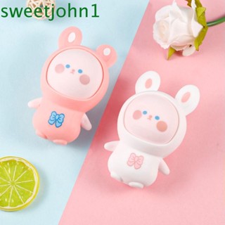 Sweetjohn ของเล่นบีบสกุชชี่ รูปกระต่ายซากุระ สีชมพู สําหรับปาร์ตี้